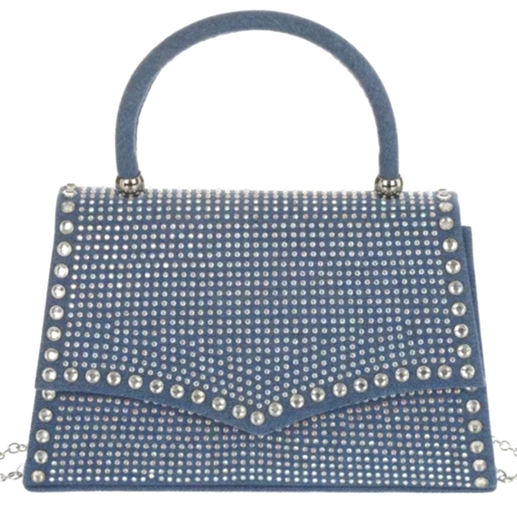 Last One.... Denim Purse with Rhinestones - Picture 5 of 11